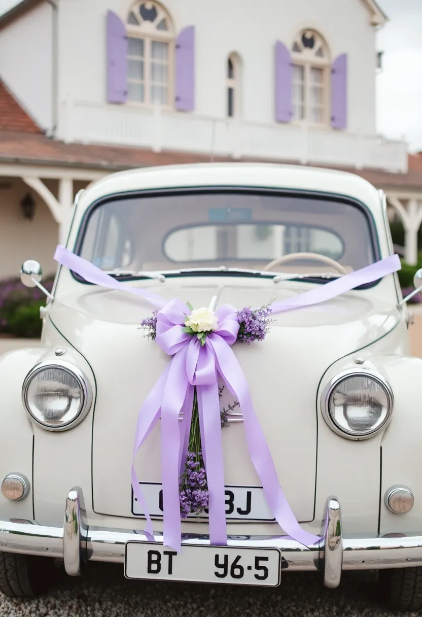 21 Lavender Wedding Theme Ideas That Will Leave You Breathless! - 18. Lavender-Themed Transportation