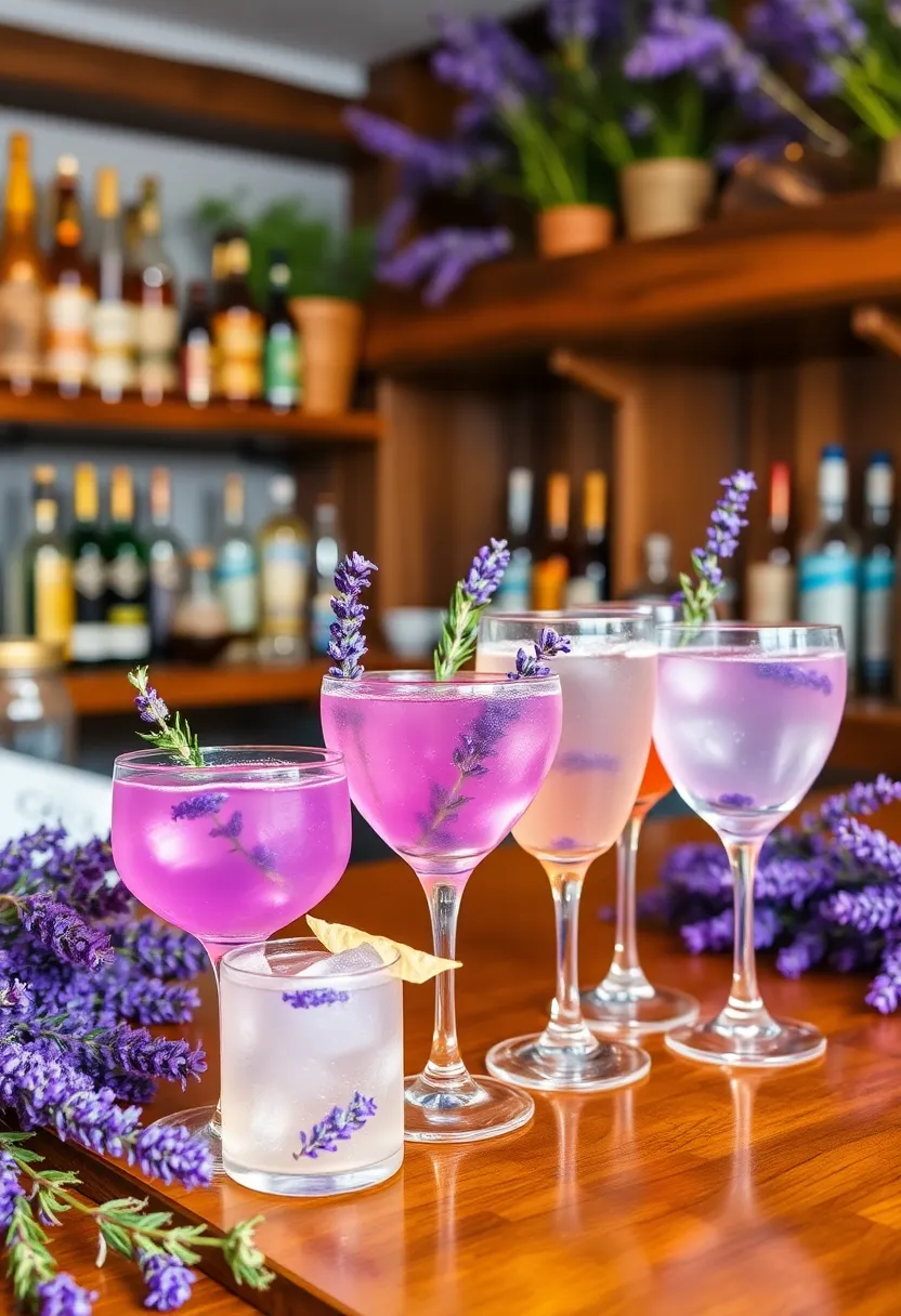 21 Lavender Wedding Theme Ideas That Will Leave You Breathless! - 7. Lavender Cocktail Bar