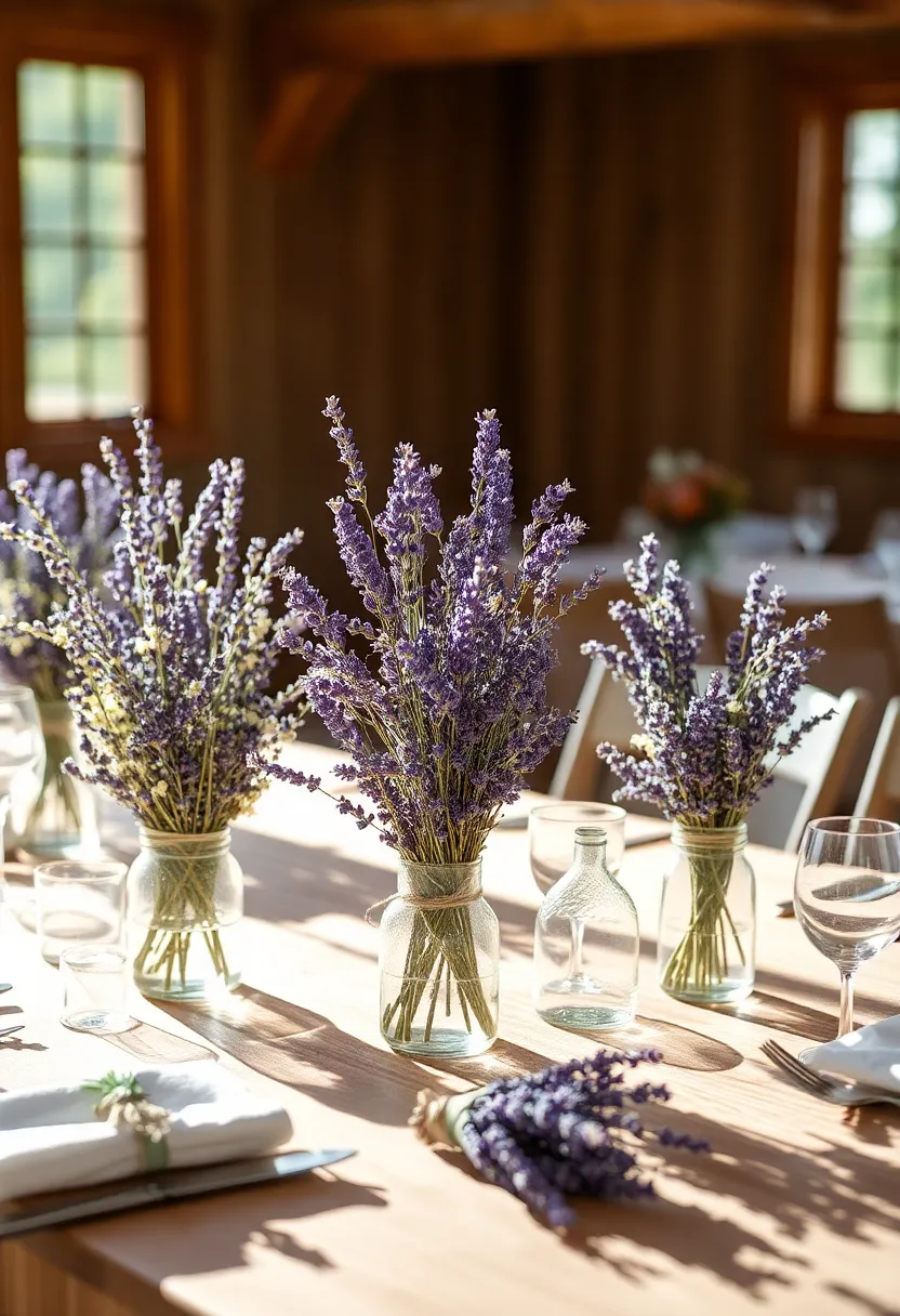 21 Lavender Wedding Theme Ideas That Will Leave You Breathless! - 15. Lavender Dried Flower Decor