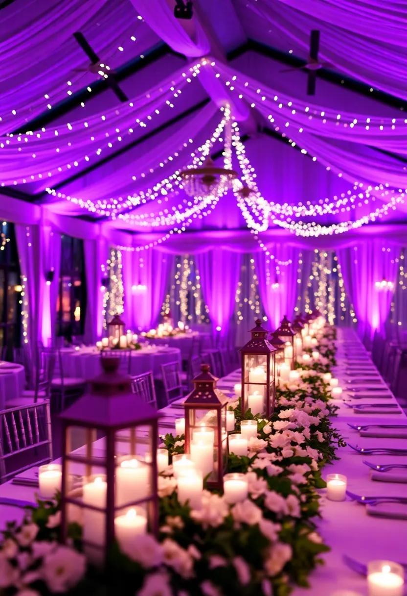 21 Lavender Wedding Theme Ideas That Will Leave You Breathless! - 11. Lavender Lighting
