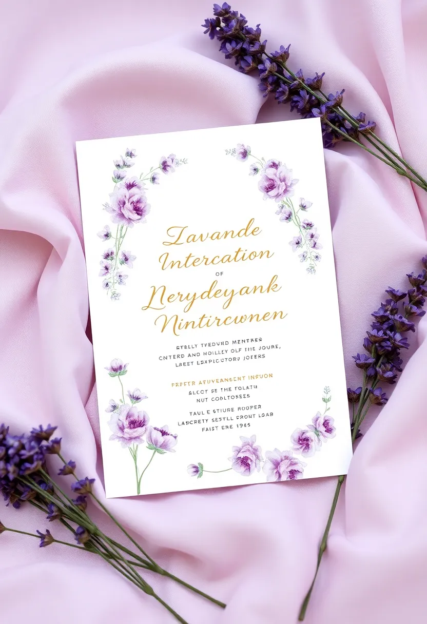 21 Lavender Wedding Theme Ideas That Will Leave You Breathless! - 5. Lavender Invitations