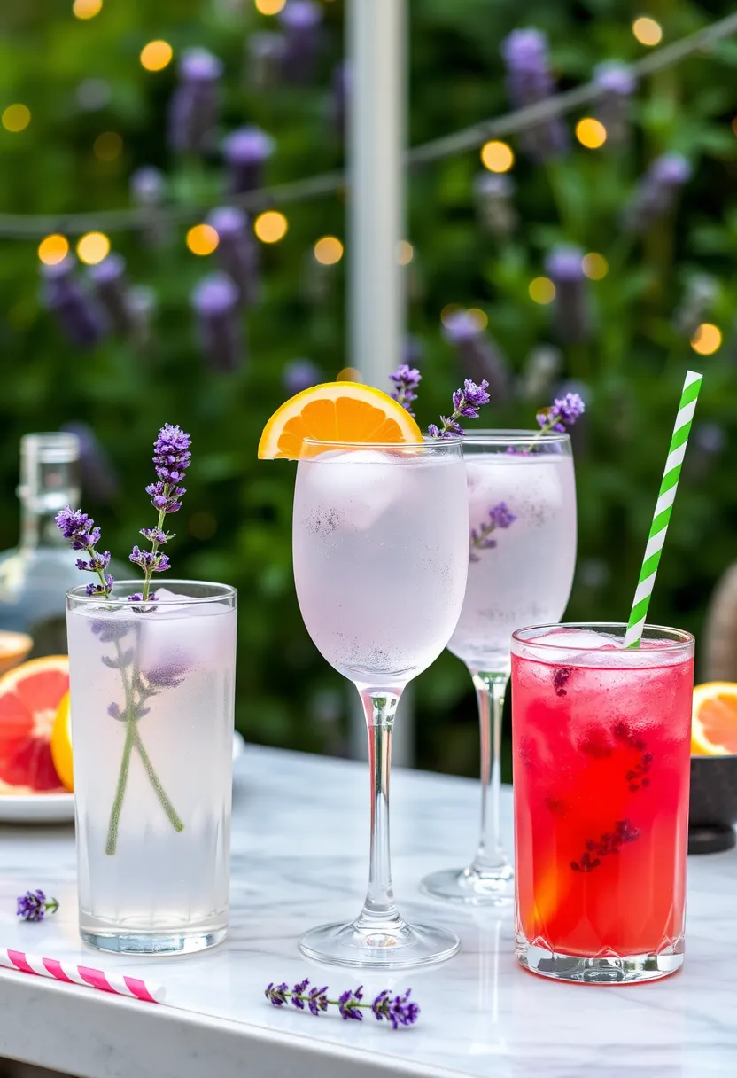 21 Sage and Lavender Wedding Ideas That'll Make Your Heart Skip a Beat! - 7. Lavender-infused Cocktails