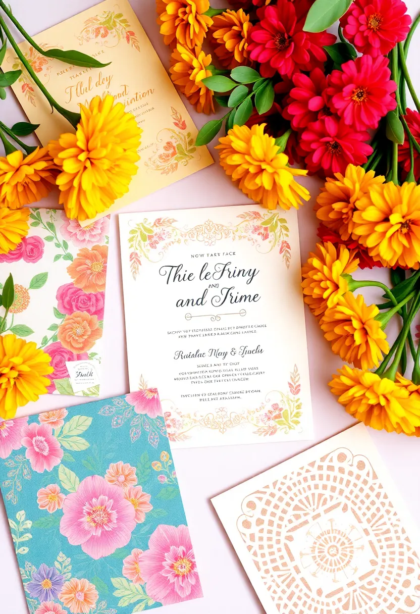 21 Mexican Wedding Ideas That Will Leave You Breathless (You Won't Believe #15!) - 13. Vibrant Invitations