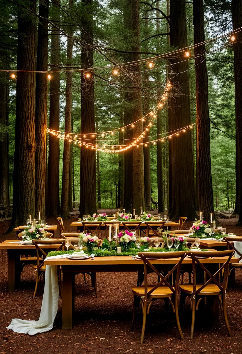 21 Stunning Green Wedding Theme Ideas That Will Make Your Heart Skip a Beat! - 1. Enchanted Forest Wedding