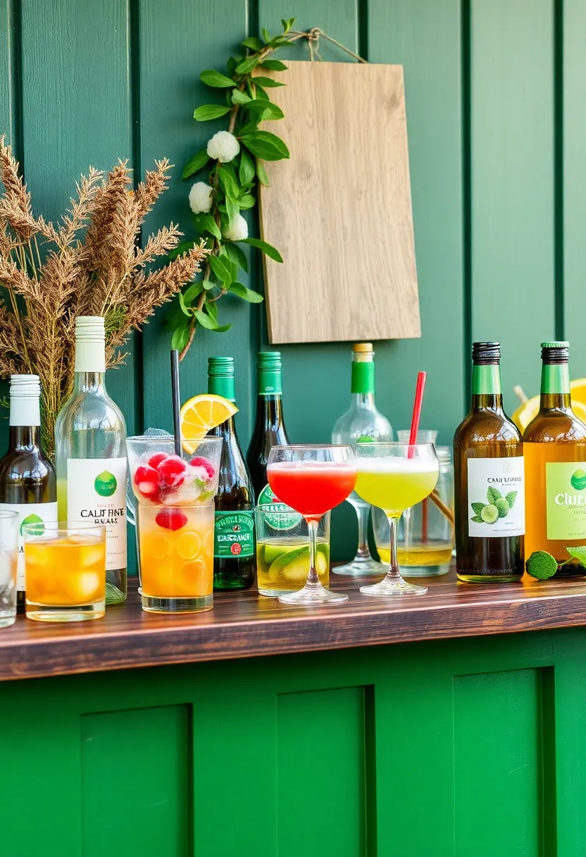 21 Stunning Green Wedding Theme Ideas That Will Make Your Heart Skip a Beat! - 16. Green Beverages