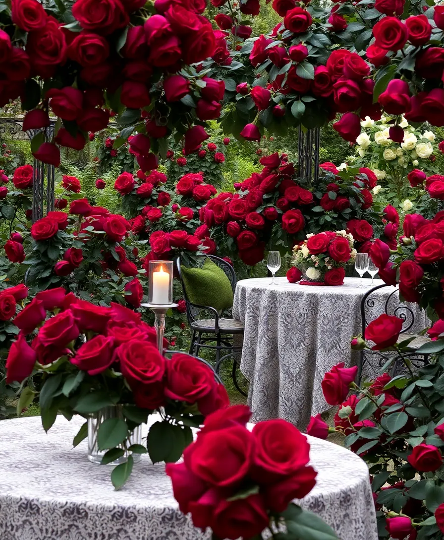 21 Whimsical Dark Fairytale Wedding Themes You Never Knew You Needed! - 18. Dark Rose Garden