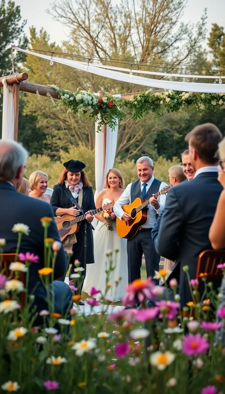 Transform Your Big Day: 22 Wildflower Wedding Ideas You Didn’t Know You Needed! - 20. Wildflower-Themed Music Playlist