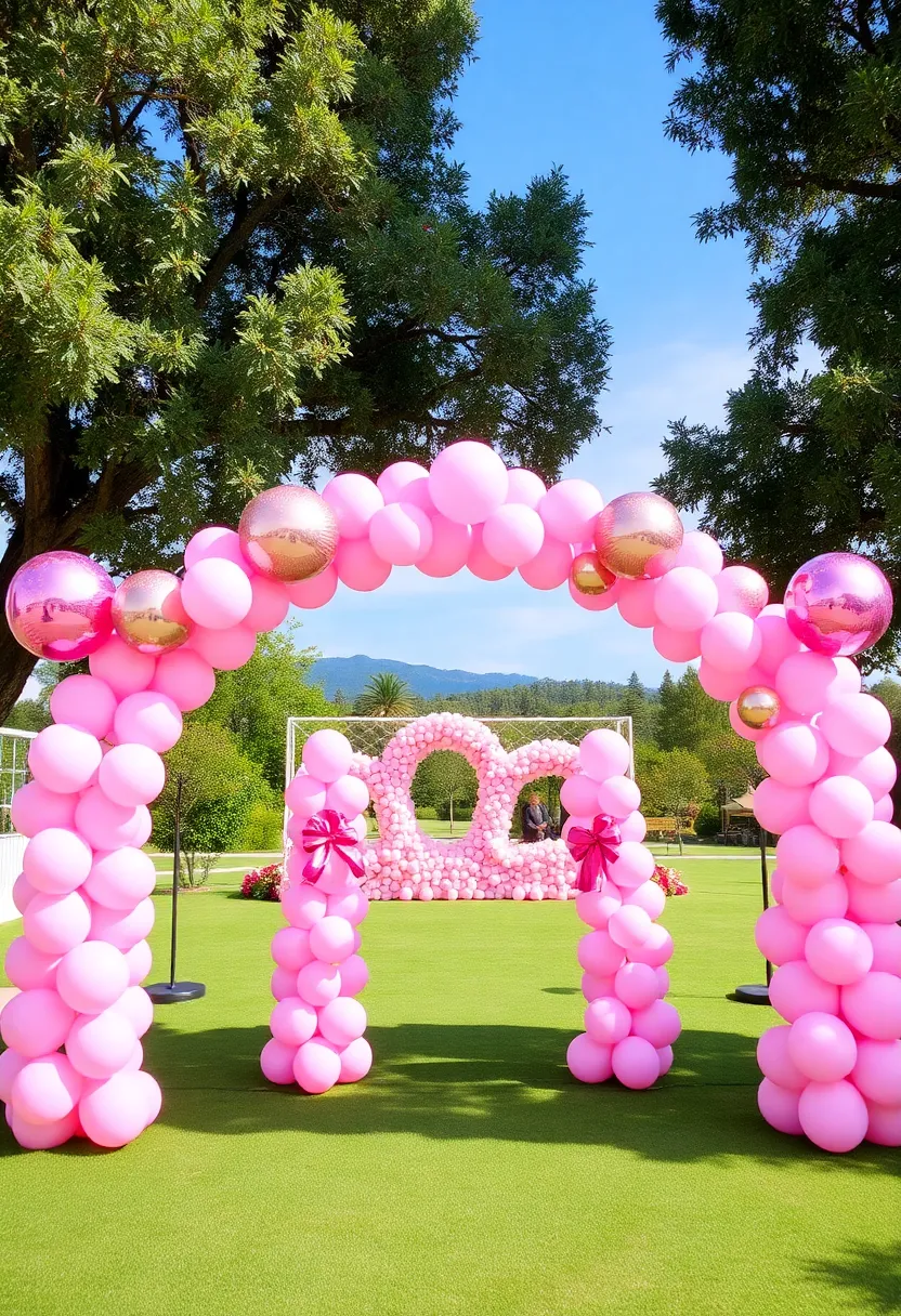 22 Stunning Pink Wedding Theme Ideas That Will Take Your Breath Away! - 15. Pink Balloon Decorations