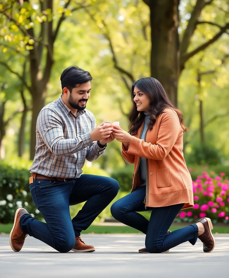 21 Engagement Photoshoot Ideas That Will Make You Say 'I Do!' - 15. Sweet Surprises