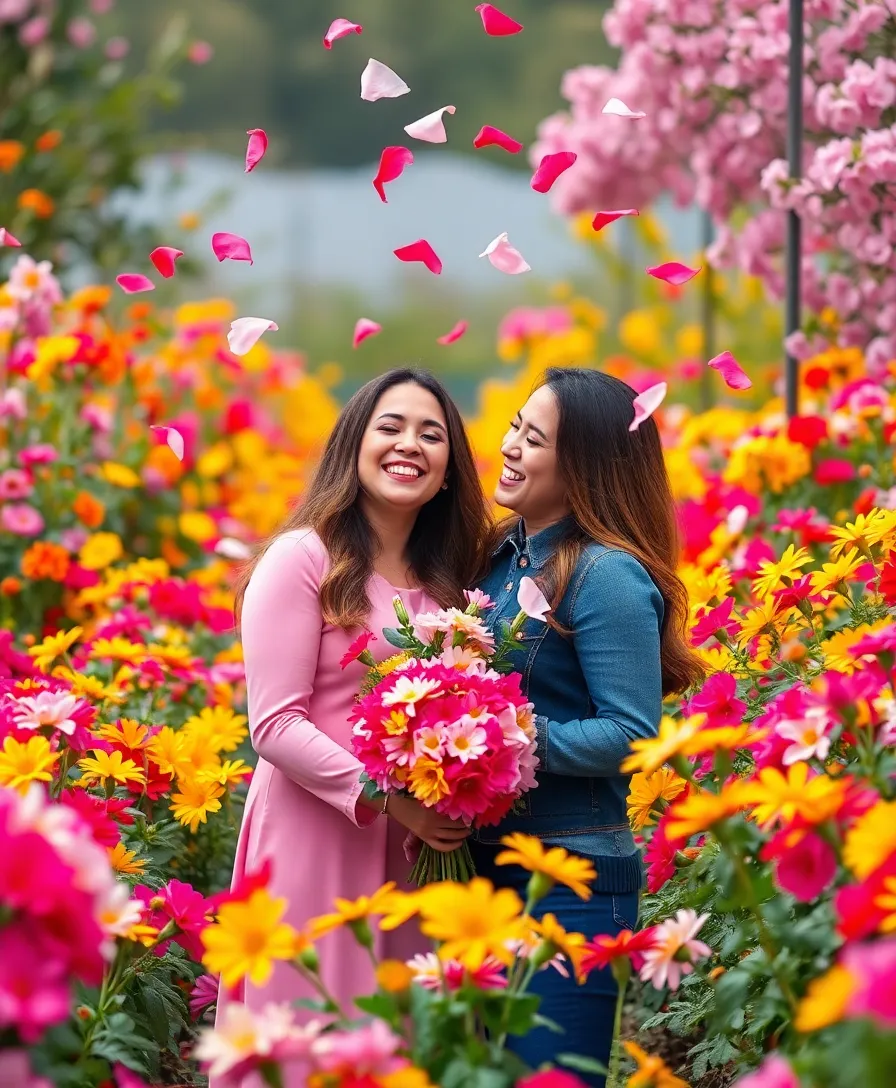21 Engagement Photoshoot Ideas That Will Make You Say 'I Do!' - 18. Floral Fantasy