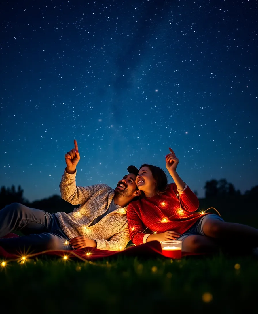 21 Engagement Photoshoot Ideas That Will Make You Say 'I Do!' - 11. Under the Stars
