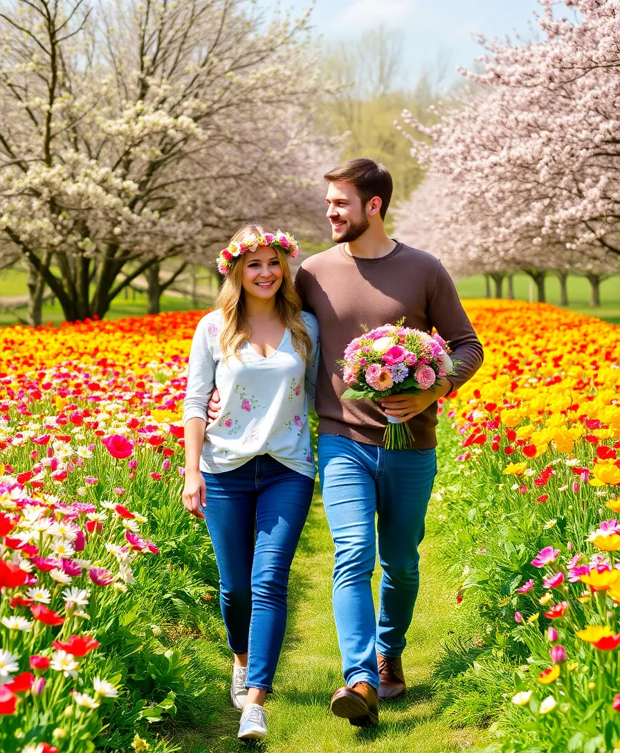 21 Engagement Photoshoot Ideas That Will Make You Say 'I Do!' - 10. Seasonal Splendor