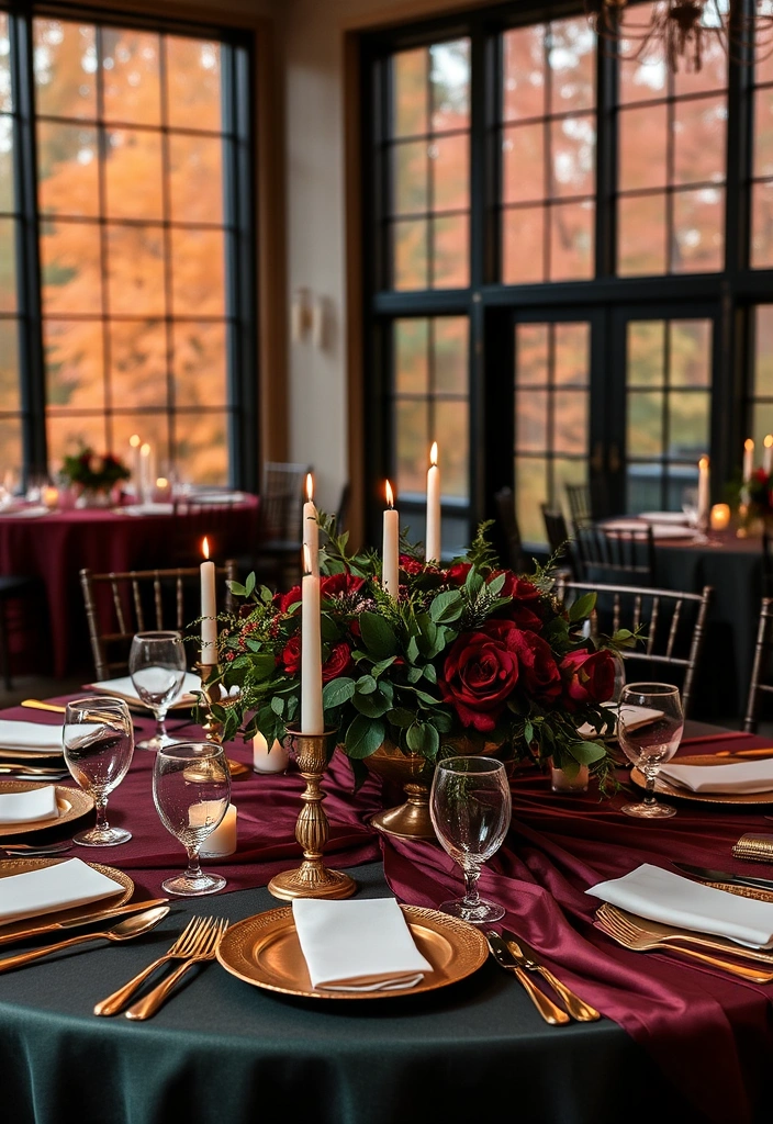 21 Fall Wedding Ideas That Will Make Your Heart Skip a Beat (You Won't Believe #7!) - 1. Rich Jewel Tones