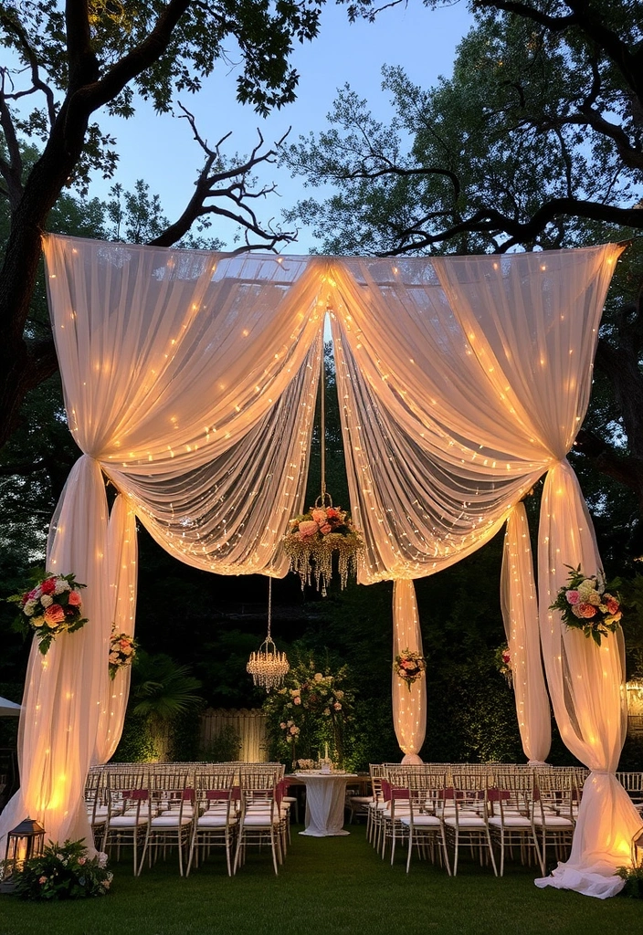 21 Stunning Country Garden Weddings That Will Leave You Breathless (You Won't Believe #11!) - 6. Garden Canopy of Dreams