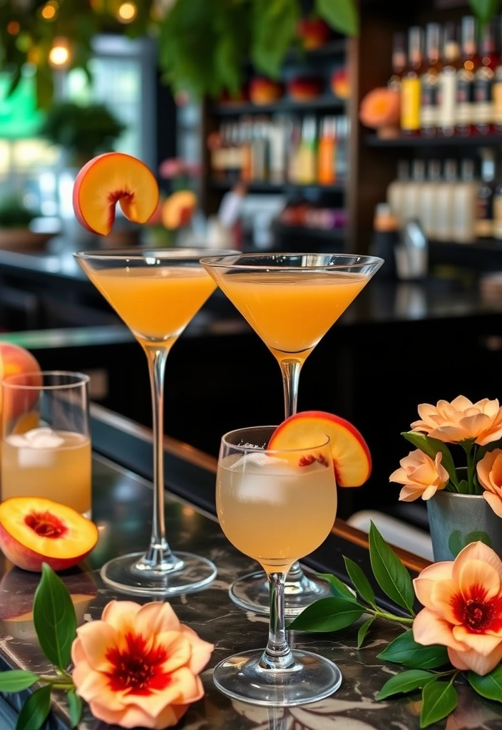 21 Peach Wedding Theme Ideas That Will Make Your Guests Swoon! - 4. Peach Cocktail Hour
