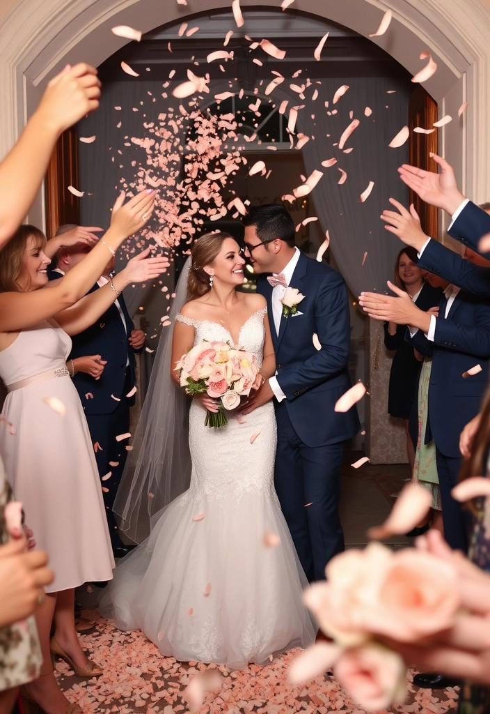 21 Peach Wedding Theme Ideas That Will Make Your Guests Swoon! - 21. Peach-Themed Exit Send-Off