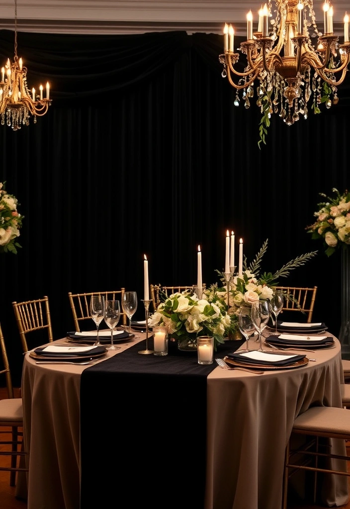 21 Stunning Black Wedding Theme Ideas That Will Leave You Breathless! - 8. Black Velvet Romance
