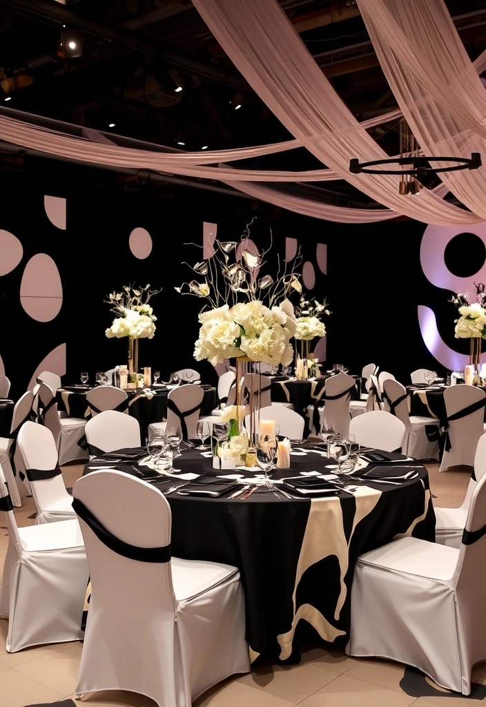 21 Stunning Black Wedding Theme Ideas That Will Leave You Breathless! - 10. Artful Black and White