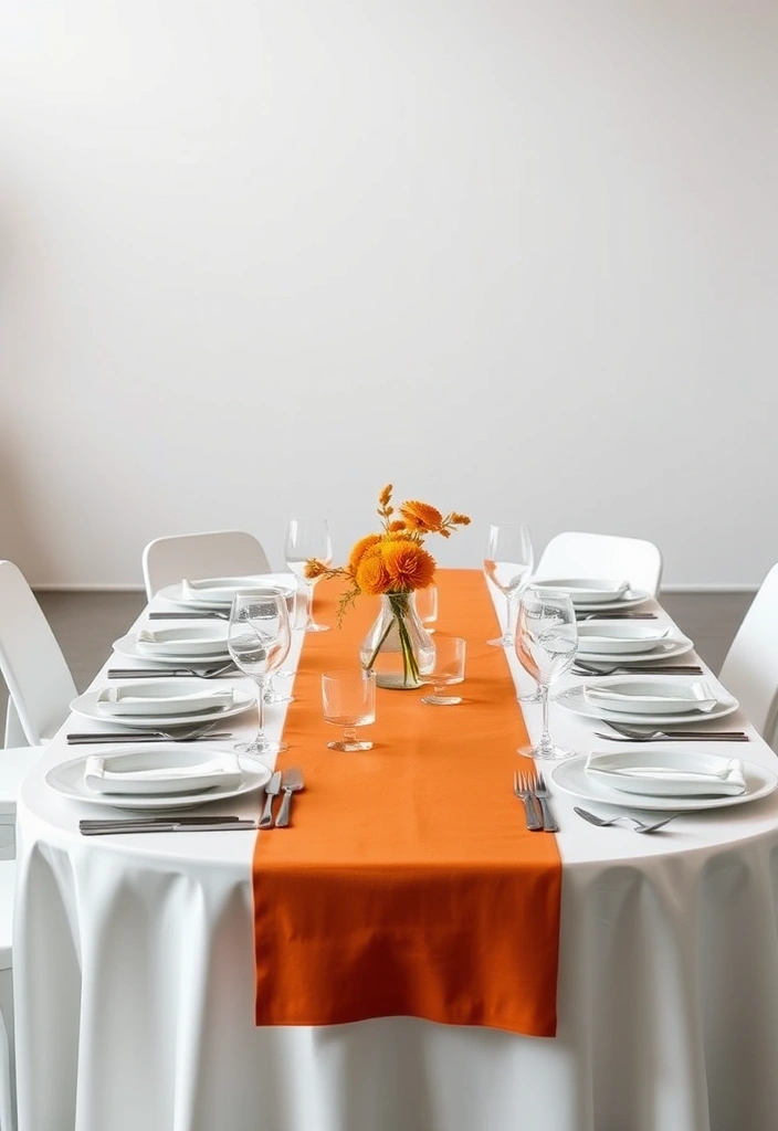 21 Stunning Burnt Orange Weddings That Will Leave You Speechless! - 6. Modern Minimalism