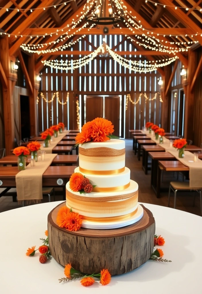 21 Stunning Burnt Orange Weddings That Will Leave You Speechless! - 1. Rustic Charm with Burnt Orange Accents
