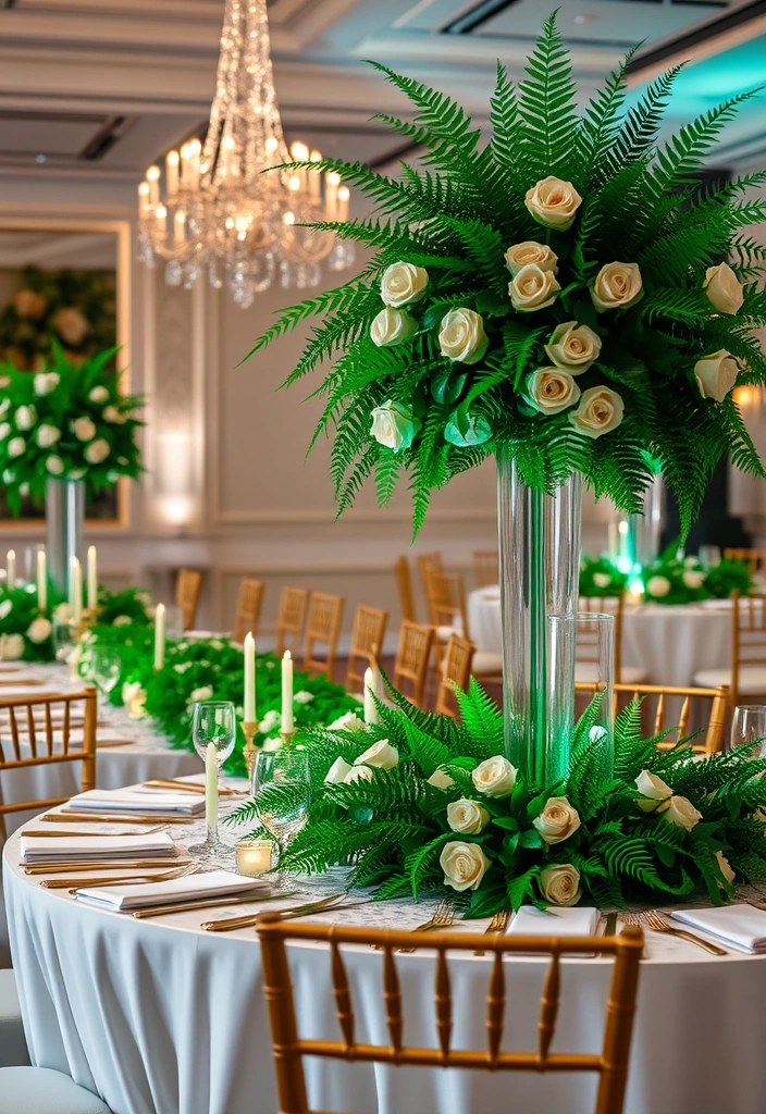 21 Stunning Emerald Green Weddings You Have to See to Believe! - 2. Lush Emerald Centerpieces