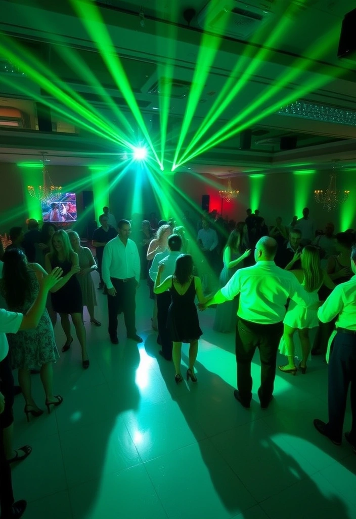21 Stunning Emerald Green Weddings You Have to See to Believe! - 19. Emerald Green Dance Floor