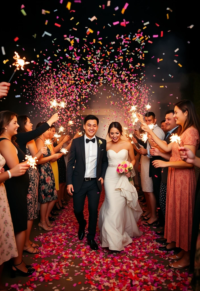 21 Vibrant Mexican Wedding Inspirations You’ll Want to Steal! - 21. Festive Send-Off Ideas