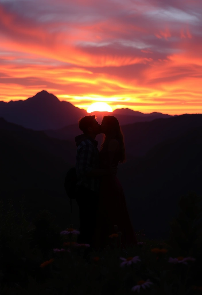 21 Mountain Wedding Ideas That'll Make Your Love Story Unforgettable! - 15. Stunning Sunset Photos