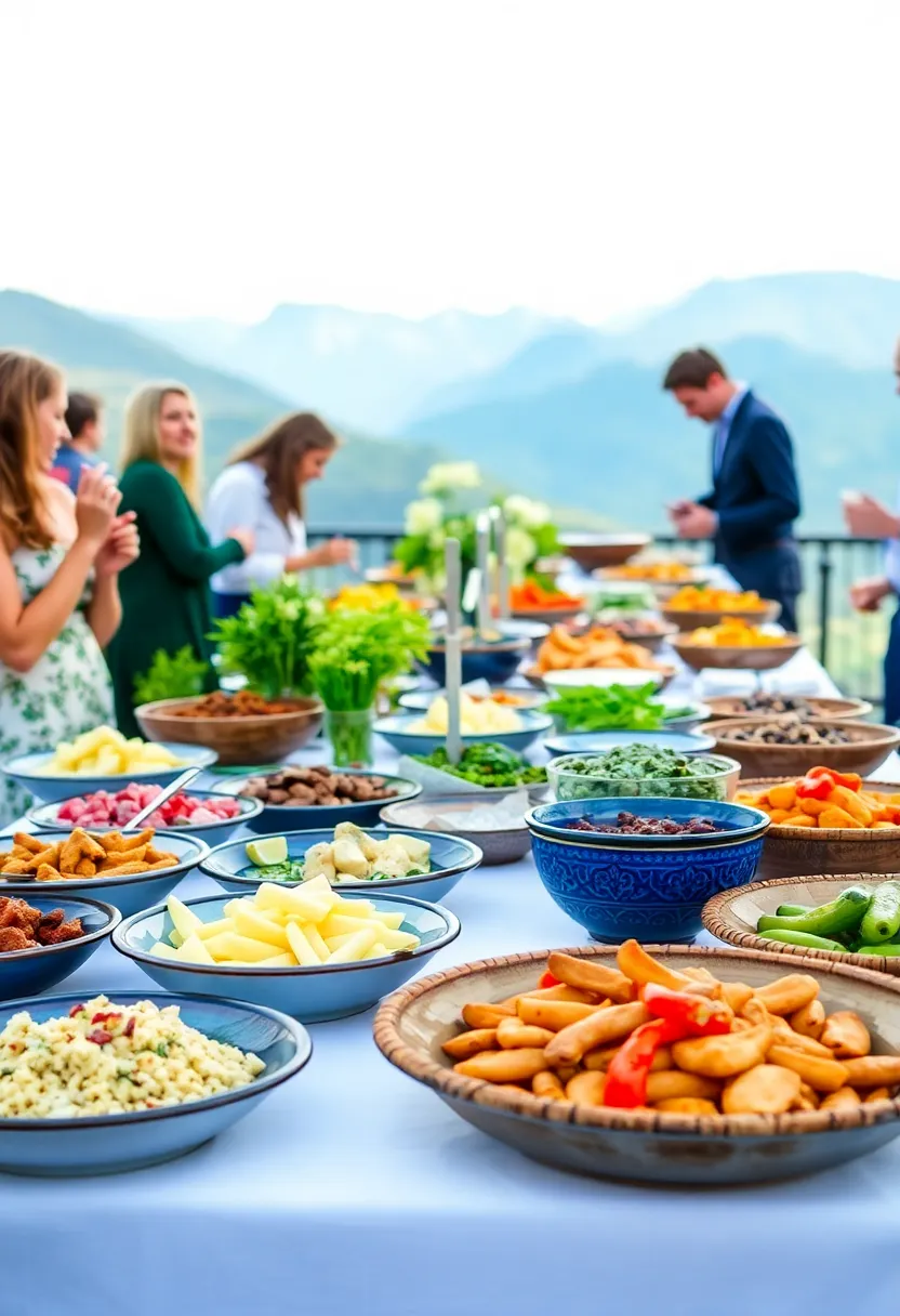 21 Mountain Wedding Ideas That'll Make Your Love Story Unforgettable! - 20. Local Flavor Catering