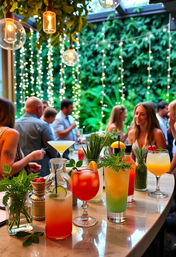 21 Casual Wedding Ideas That'll Make You Say 'I Do' in Style! - 5. Personalized Cocktail Bar