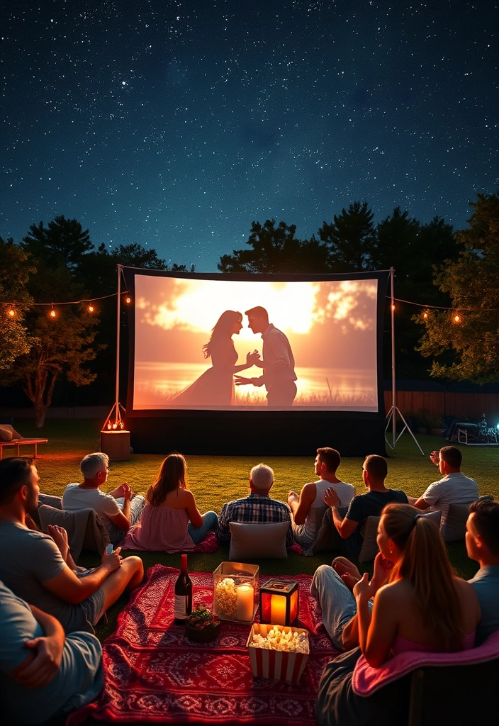 21 Casual Wedding Ideas That'll Make You Say 'I Do' in Style! - 16. Outdoor Movie Night
