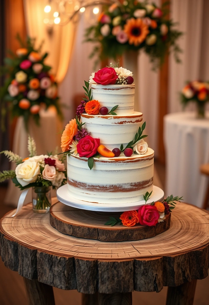 21 Bohemian Wedding Ideas That Will Make Your Heart Skip a Beat! - 9. Whimsical Wedding Cakes