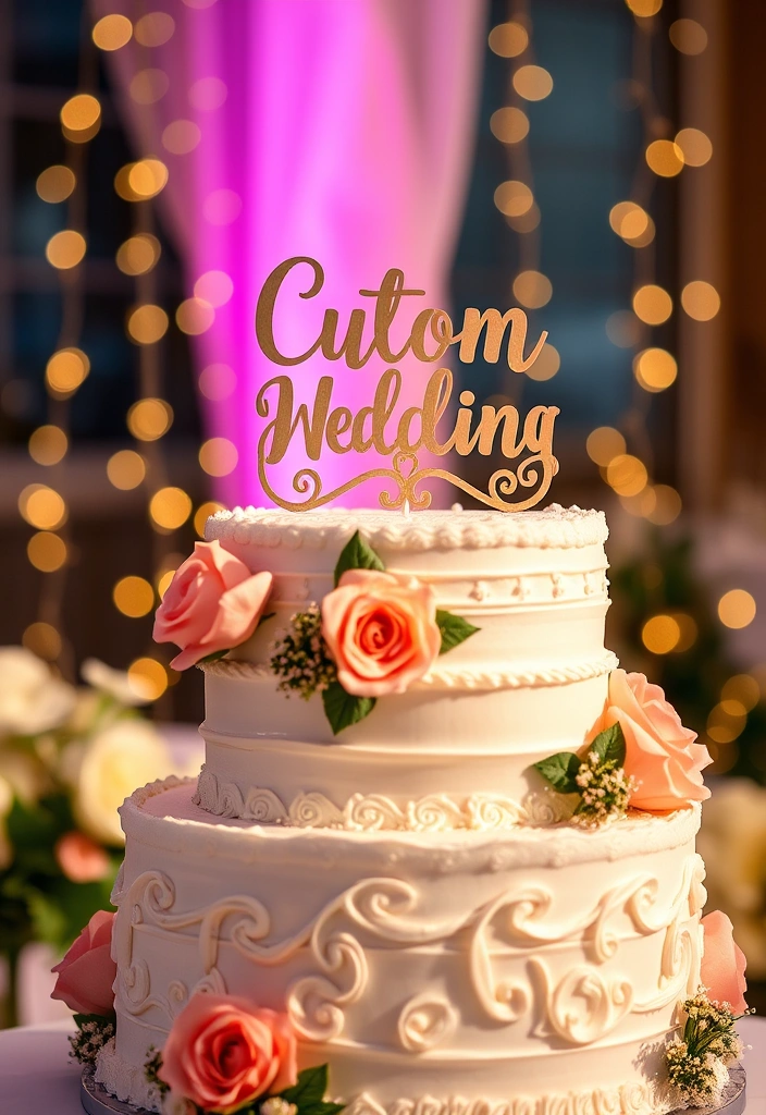 21 Unique Wedding Ideas That Will Leave Your Guests Talking (You Won't Believe #12!) - 14. Unique Cake Toppers