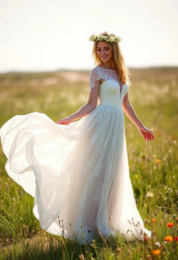 21 Bohemian Wedding Ideas That Will Make Your Heart Skip a Beat! - 2. Ethereal Wedding Dresses