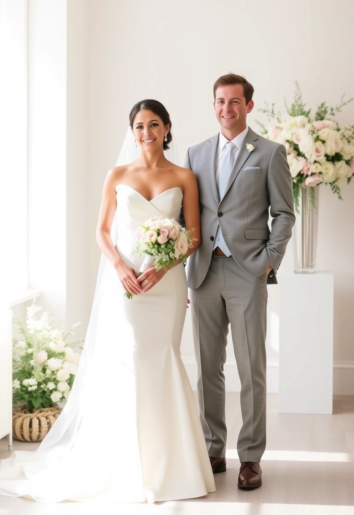 21 Stunning Small Wedding Inspirations You Will Wish You Knew Sooner! - 4. Simplistic Wedding Attire