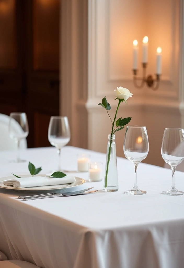 21 Stunning Small Wedding Inspirations You Will Wish You Knew Sooner! - 2. Minimalist Table Settings