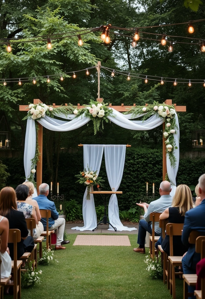 21 Stunning Small Wedding Inspirations You Will Wish You Knew Sooner! - 1. Intimate Backyard Ceremony