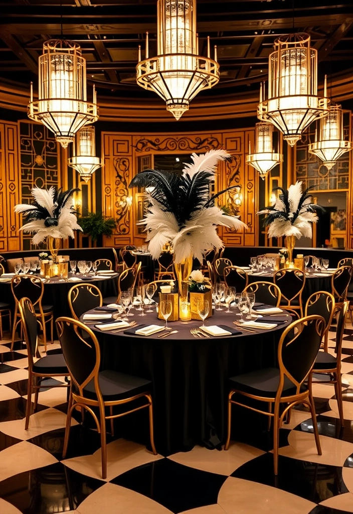 21 Elegant Wedding Theme Ideas That Will Make Your Heart Skip a Beat! - 9. Art Deco Glam
