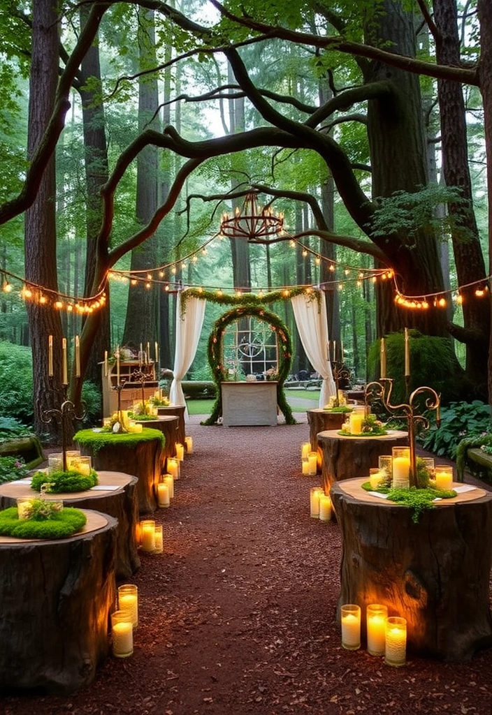 21 Elegant Wedding Theme Ideas That Will Make Your Heart Skip a Beat! - 17. Fairytale Forest