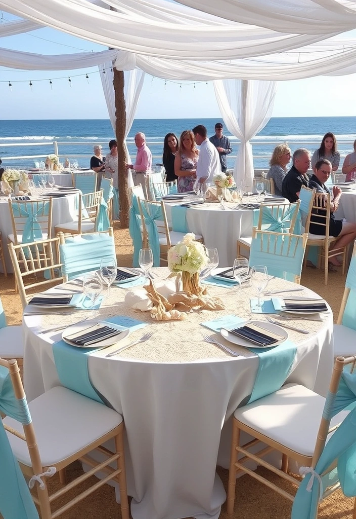 21 Elegant Wedding Theme Ideas That Will Make Your Heart Skip a Beat! - 7. Coastal Bliss
