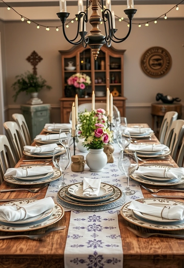 21 Stunning Country Chic Wedding Ideas That'll Make Your Heart Skip a Beat! - 11. Vintage Tableware