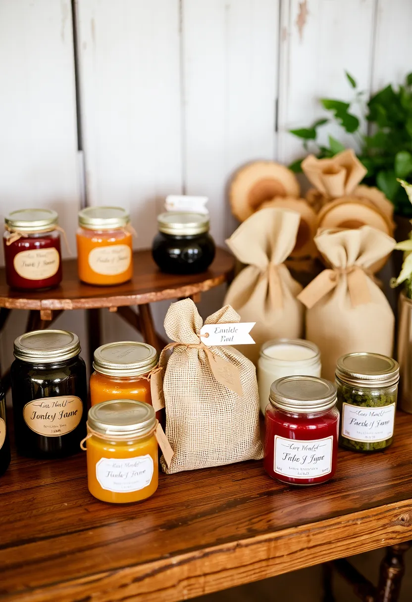 21 Stunning Country Chic Wedding Ideas That'll Make Your Heart Skip a Beat! - 9. Handmade Favors