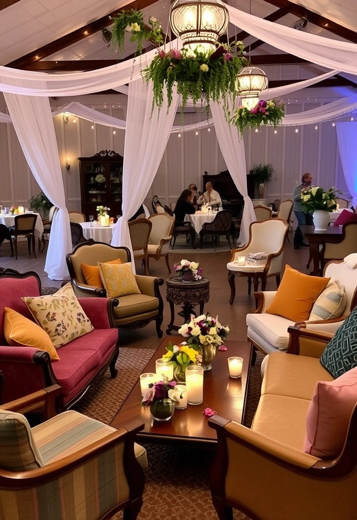 21 Bohemian Wedding Ideas That Will Make Your Heart Skip a Beat! - 7. Cozy Lounge Areas