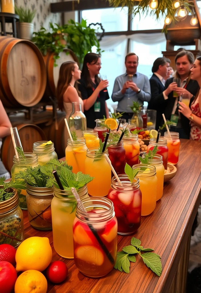 21 Stunning Country Chic Wedding Ideas That'll Make Your Heart Skip a Beat! - 13. Country-Inspired Cocktail Bar
