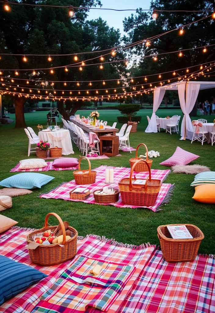 21 Bohemian Wedding Ideas That Will Make Your Heart Skip a Beat! - 19. Outdoor Picnic Spaces