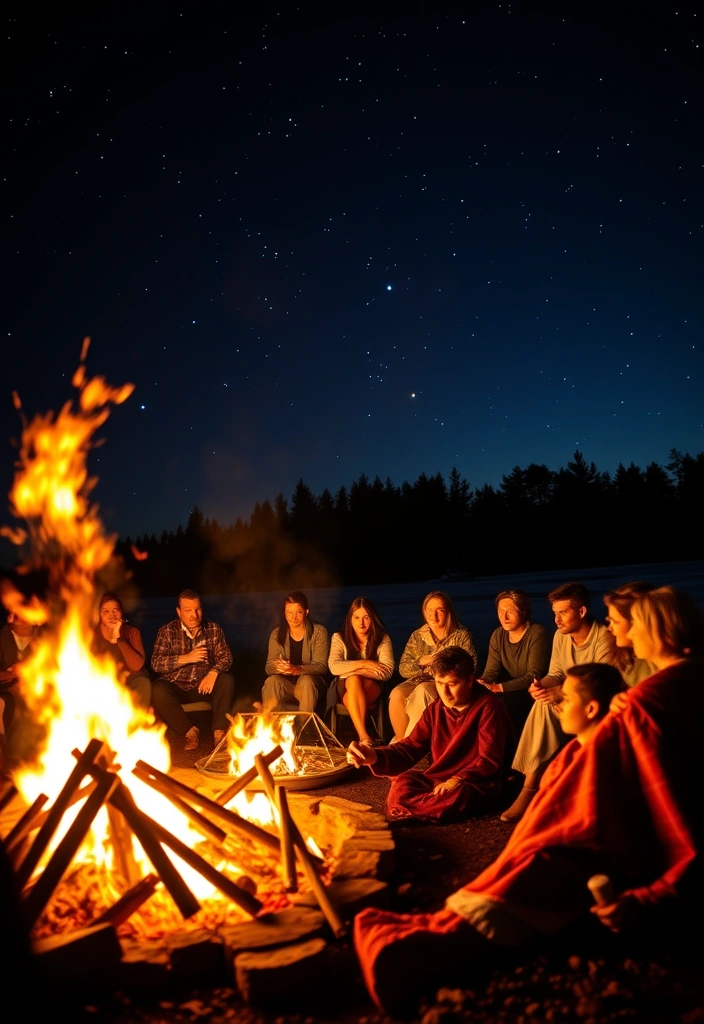 21 Cowboy Wedding Ideas That'll Make You Feel Like You're in a Romance Novel! - 14. Bonfire Reception