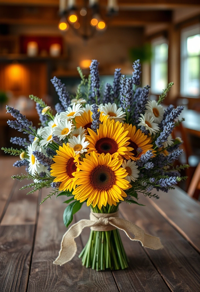 21 Cowboy Wedding Ideas That'll Make You Feel Like You're in a Romance Novel! - 8. Rustic Floral Arrangements