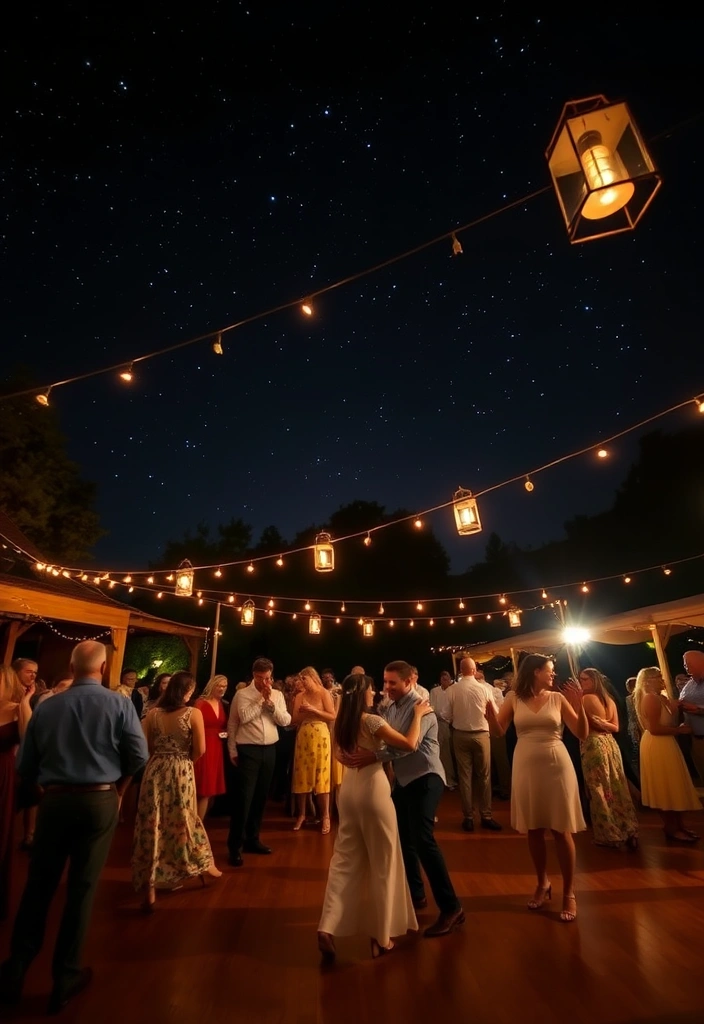 21 Cowboy Wedding Ideas That'll Make You Feel Like You're in a Romance Novel! - 18. Dance Floor Under the Stars