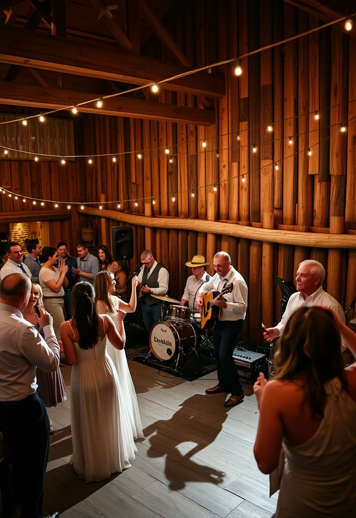 21 Cowboy Wedding Ideas That'll Make You Feel Like You're in a Romance Novel! - 16. Country Band or Live Music