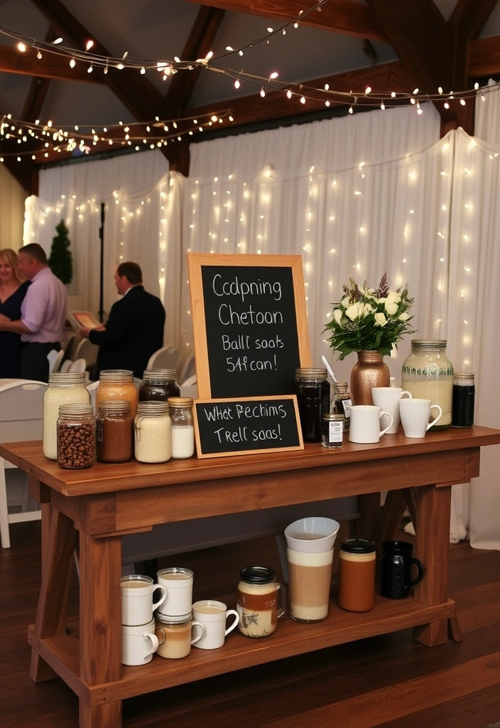 21 Winter Wedding Ideas That Will Make You Say 'I Do' in the Snow! - 4. Hot Beverage Stations